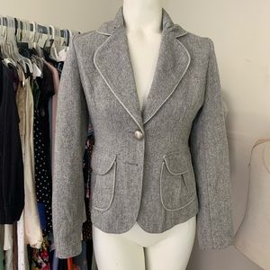 Gray Fitted Blazer with pockets size 2